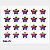 Sticker Étoile Corey Tiger 80s Lèvres et étoiles (Feuille)
