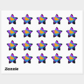 Sticker Étoile Corey Tiger 80s Splatter Paint (Feuille)