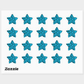 Sticker Étoile Corey Tiger 80s Tiger Stripes (Feuille)