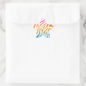 Sticker Étoile Corey Tiger Rayures Tigre 80s (Sac)