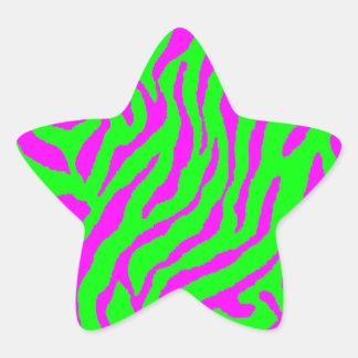 Sticker Étoile Corey Tiger Rayures Tigre 80s