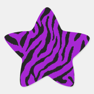 Sticker Étoile Corey Tiger Rayures Tigre 80s