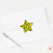 Sticker Étoile Corey Tiger Rayures Tigre 80s (Enveloppe)