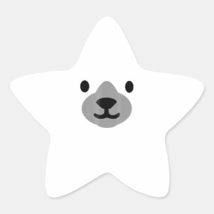 Sticker Étoile Costume d'Halloween à l'ours polaire Adultes amusa
