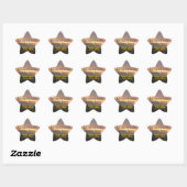 Sticker Étoile Coucher de soleil de retraite (Feuille)