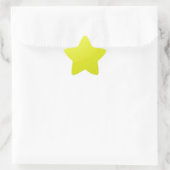 Sticker Étoile Couleur jaune dorée Blanches : Ajouter une image t (Sac)