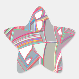 Sticker Étoile Couleur personnalisée