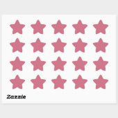 Sticker Étoile Couleur tendance rose doux (Feuille)