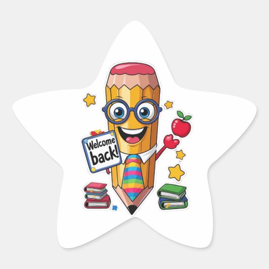 Sticker Étoile Coup d'oeil – Bienvenue ! (Devant)