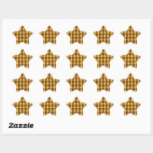 Sticker Étoile Crâne à sucre noir (Feuille)