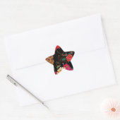 Sticker Étoile crâne floral (Enveloppe)