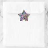 Sticker Étoile crayon fondu multicolore : (Sac)