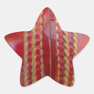 Sticker Étoile Crimson Stitch Focus : Gros plan du coeur du crick