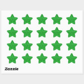 Sticker Étoile cristal druzy - vert émeraude (Feuille)