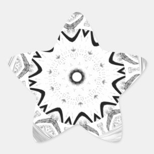 Sticker Étoile Culture africaine dynamique : une fusion rose et c