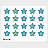 Sticker Étoile Cupcake d'anniversaire - Westie - Tank (Feuille)