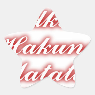 Sticker Étoile Cupcakes Rouge Vodka Hakuna Matata FUNNY.