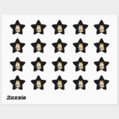 Sticker Étoile Cute Hamster Kawaii Ramen (Feuille)