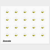 Sticker Étoile Cute Little Bumble Bee Honey Farm (Feuille)