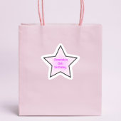 Sticker Étoile Cute Retro Pastel Star Anniversaire de enfant