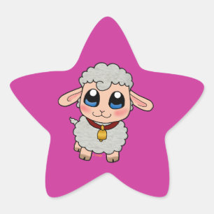 Sticker Étoile Cute Sheep