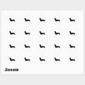 Sticker Étoile Dachshund de base (Feuille)