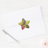 Sticker Étoile Daisies Watercolor Scène (Enveloppe)