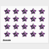 Sticker Étoile Dark Chrome Matter (Feuille)