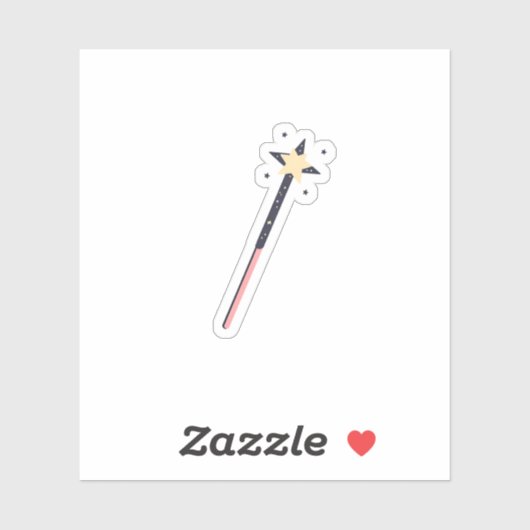 Sticker Étoile de baguette magique (Feuille)