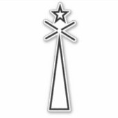 Sticker Étoile de balise de vinyle (Devant)