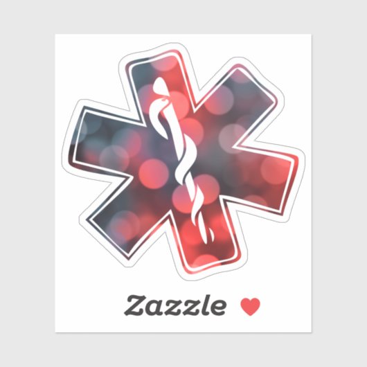 Sticker étoile de bokeh (Feuille)