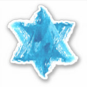 Sticker Étoile de David Aquarelle (Devant)