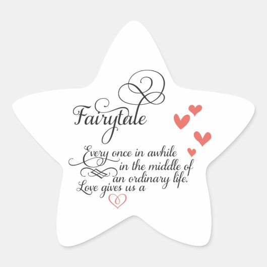 Sticker Étoile De temps en temps dans une vie ordinaire. (Devant)