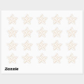 Sticker Étoile Décor géométrique beige clair Motif (Feuille)