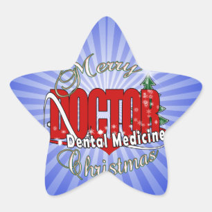 Sticker Étoile DENTISTE de médecine dentaire de NOËL