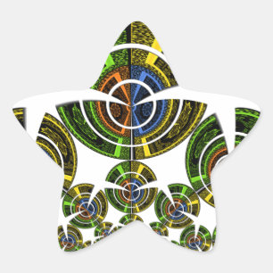 Sticker Étoile Dernier motif culturel maasaï africain