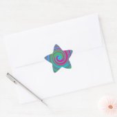 Sticker Étoile Design abstrait coloré (Enveloppe)