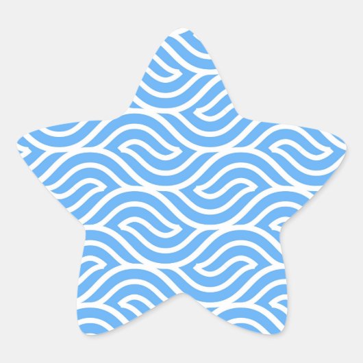 STICKER ÉTOILE DESIGN BLEU CLAIR (Devant)