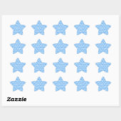 STICKER ÉTOILE DESIGN BLEU CLAIR (Feuille)
