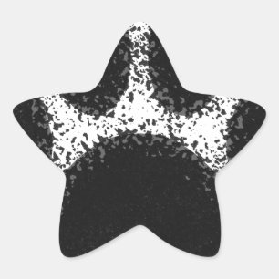 Sticker Étoile Dessin à mâchoire de chien