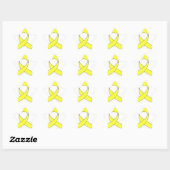 Sticker Étoile Dessin à ruban jaune (Feuille)