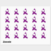 Sticker Étoile Dessin de ruban violet (Feuille)