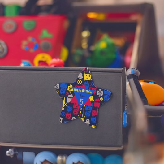 Sticker Étoile Dessin des robots Aliens