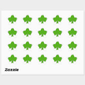 Sticker Étoile Dessin Shamrock de Saint Patrick (Feuille)