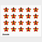 Sticker Étoile Diamants (Feuille)