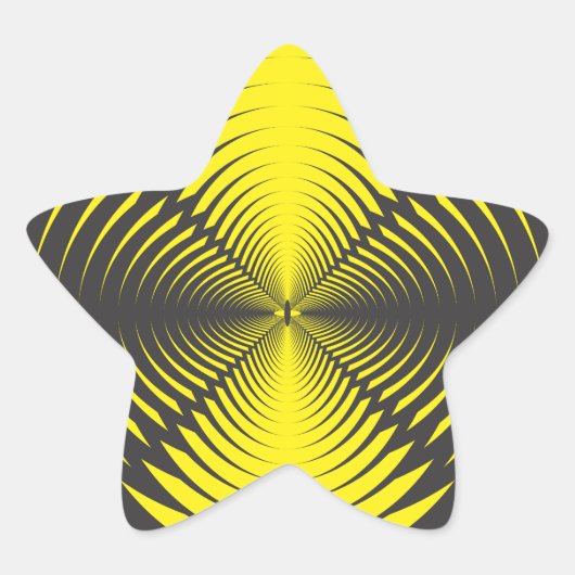 Sticker Étoile Disque hypnotique (Devant)