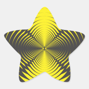 Sticker Étoile Disque hypnotique