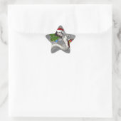 Sticker Étoile Dragon gris (Sac)