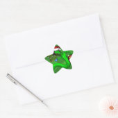 Sticker Étoile Dragon Vert (Enveloppe)
