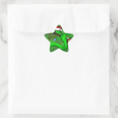 Sticker Étoile Dragon Vert (Sac)